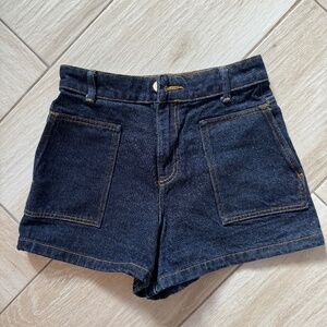 Zara High Waisted Denim Shorts